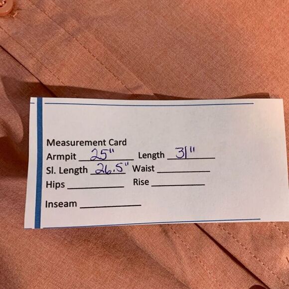 New XCaster By Tallwoods Peach Roll Tab Sleeve Quick Dry Button Polo Shirt Size - Picture 12 of 12